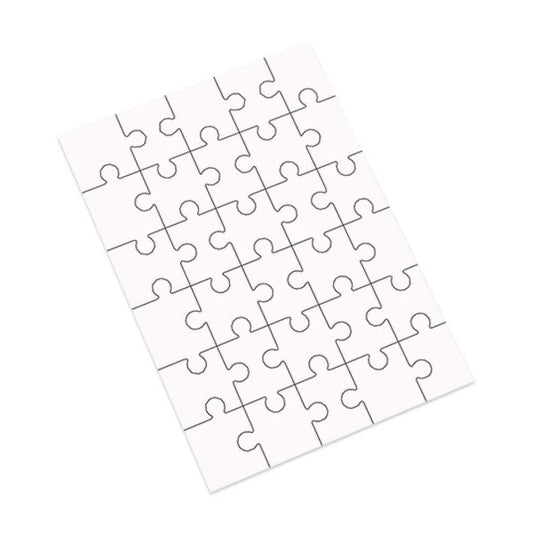 Sublimation Jigsaw Puzzle A4 Heat Press Blanks Puzzle Pieces 8" X 11" PUZZLE (30 PIECES)