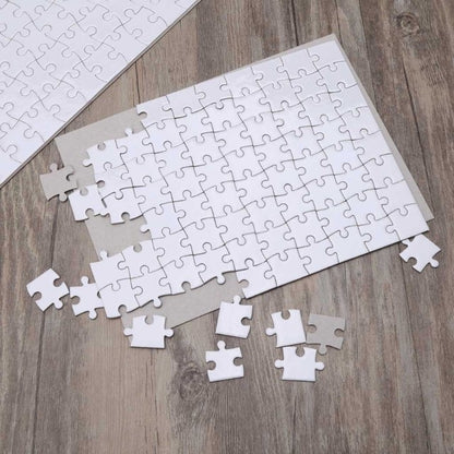 Sublimation Jigsaw Puzzle A5 Heat Press Blanks Puzzle Pieces 8" X 6" PUZZLE (80 PIECES)