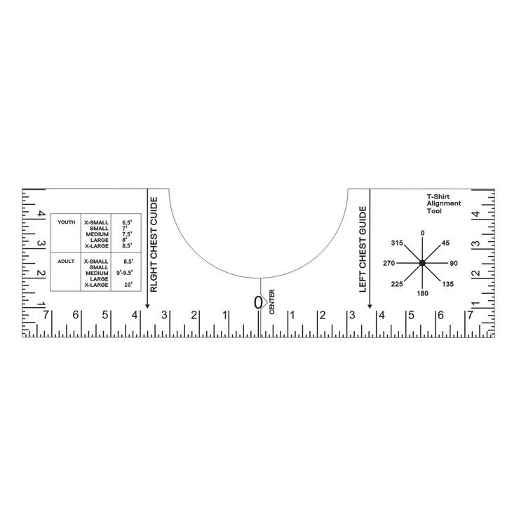 T Shirt Guide Ruler Tee Alignment Tool Shirt Centering Ruler