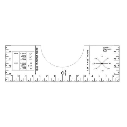 T Shirt Guide Ruler Tee Alignment Tool Shirt Centering Ruler