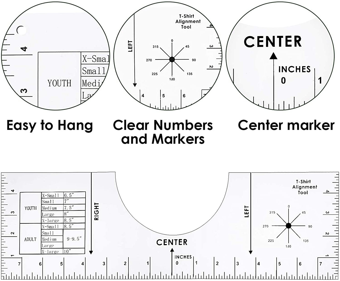 T Shirt Guide Ruler Tee Alignment Tool Shirt Centering Ruler