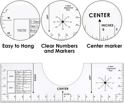 T Shirt Guide Ruler Tee Alignment Tool Shirt Centering Ruler